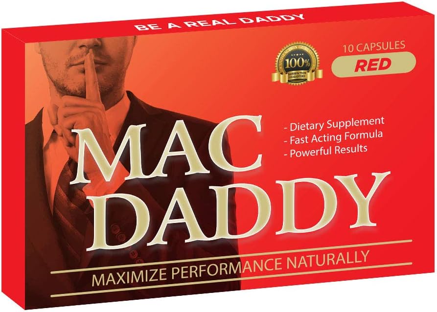 Amazon Com Mac Daddy Red Maximize Naturally Effectively Increase Energy Levels 10 Red Pills Per Pack Health Personal Care