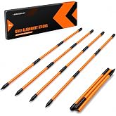 BIRDIEBLAST Professional 2 or 3 or 4 Pack Collapsible Golf Alignment Sticks, Premium 40" Alignment Golf Stick Ideal for Aiming, Putting and Swing Practice