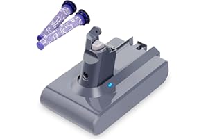 Biswaye Compatible with Dyson V6 Battery, 21.6V 4.5 Ah V6 Battery Compatible with Dyson V6 DC62 DC59 DC58 SV03 SV04 SV06 SV09 Slim Animal Absolute Motorhead V6 Cordless Vacuum Replacement Batteries