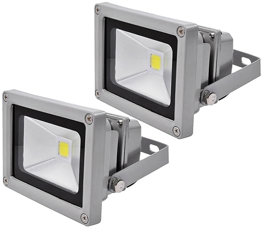 2pcs 10W LED Foco Proyector,ALPHA DIMA IP65 Impermeable Luz de ...