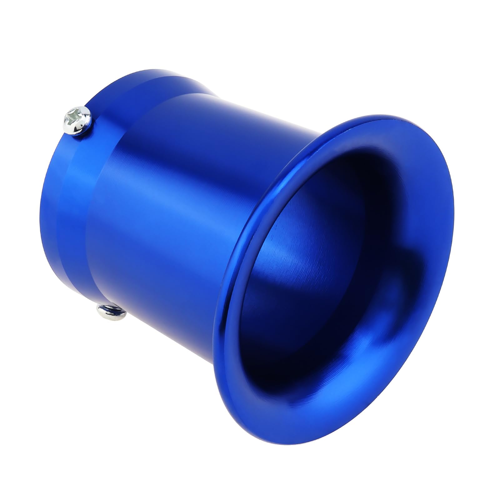 Photo 1 of Windance 55mm CNC Aluminum Alloy Carburetor Air Filter Trumpet Velocity Stack Funnel Fit for PE VM 32mm 34mm, Carb Intake Wind Horn Cup (Blue, 55mm)