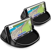 Loncaster 2 Pack Dashboard Car Phone Holder Mount, Universal Cell Phone Automobile Cradles Ultra Stable Slip Free Hands Free