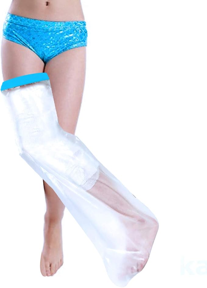 Child's Full Leg Waterproof Cast Cover, Reusable Cast