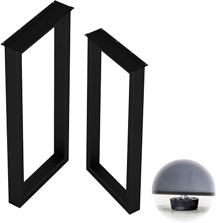 2 Stück Couchtisch Vierkantbeine - Hochleistungs-DIY-Möbelbeine Ersatz