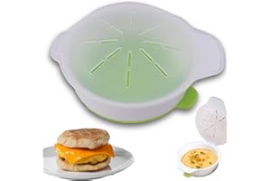 Peixiong Microwave Egg Cooker, Green, Polypropylene, Round, Fast Egg Hamburg Omelet Maker, Kitchen Cooking