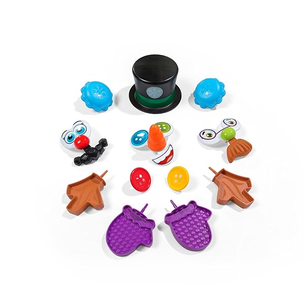 STEP2 MY FIRST SNOWMAN, KIDS HOLIDAY DECORATIVE CHRISTMAS TOY, 15-PIECE ACCESSORY KIT, LIGHTS AND SOUNDS, TODDLERS 18-MONTHS+