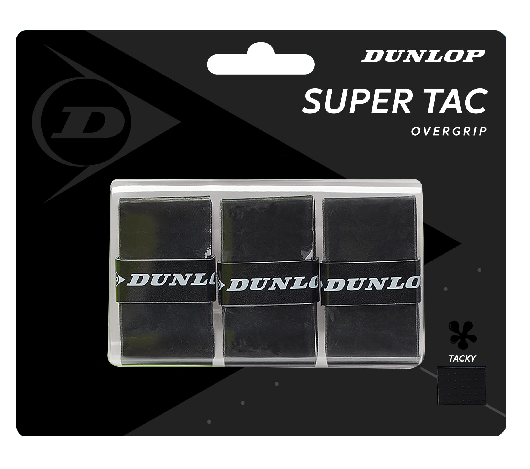 Dunlop Super Tac Tennis Overgrip Black 3