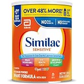 Similac Sensitive Baby Formula Powder for Lactose Sensitivity | Easy-to-Digest Infant Formula for Babies with Fussiness and Gas due to Lactose Sensitivity, in 29.8 oz value-size can