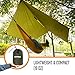 BYOND Rain Fly Hammock & Tent Tarp + Unique Velcro LED Strip - Waterproof Camping Travel 11.5 x 10 ft Tarp for Outdoor - Portable and Practical Nature Shelter Extra-Durable - Ripstop Polyester