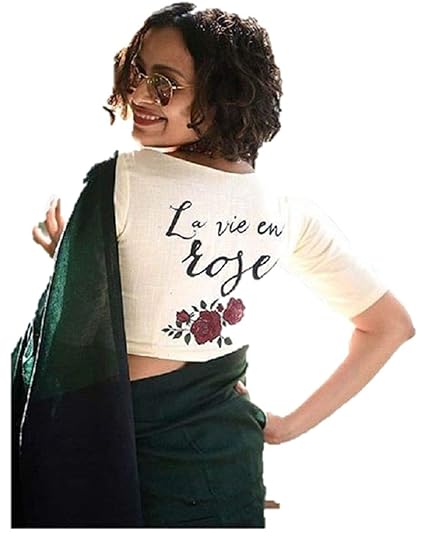 Women's Very Unique Design Charming And Beautiful Lovable Embroidery Designer Readymade Saree Blouse