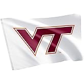 Desert Cactus Virginia Tech VT Flag - 3 x 5 Feet Hokies Banner, Indoor/Outdoor Durable Fabric, 100% Polyester Design (Style W)