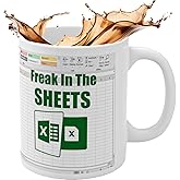 Funny Accountant Spreadsheet Mug – CPA, CFO, Accounting Boss Mug – Coffee Mug for Accountant Men or Women, Hilarious Office Gift for Coworkers, Friends – Birthday, Holiday, Christmas or New Year Gift