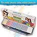Blue Squid Face Paint for Kids 6 Color Palette | Jumbo Size Sturdy Case | 2 Brushes & Stencils | Best Quality Painting Kit | Vibrant Water Based Set Non-Toxic FDA Approved | +BONUS Online Guide