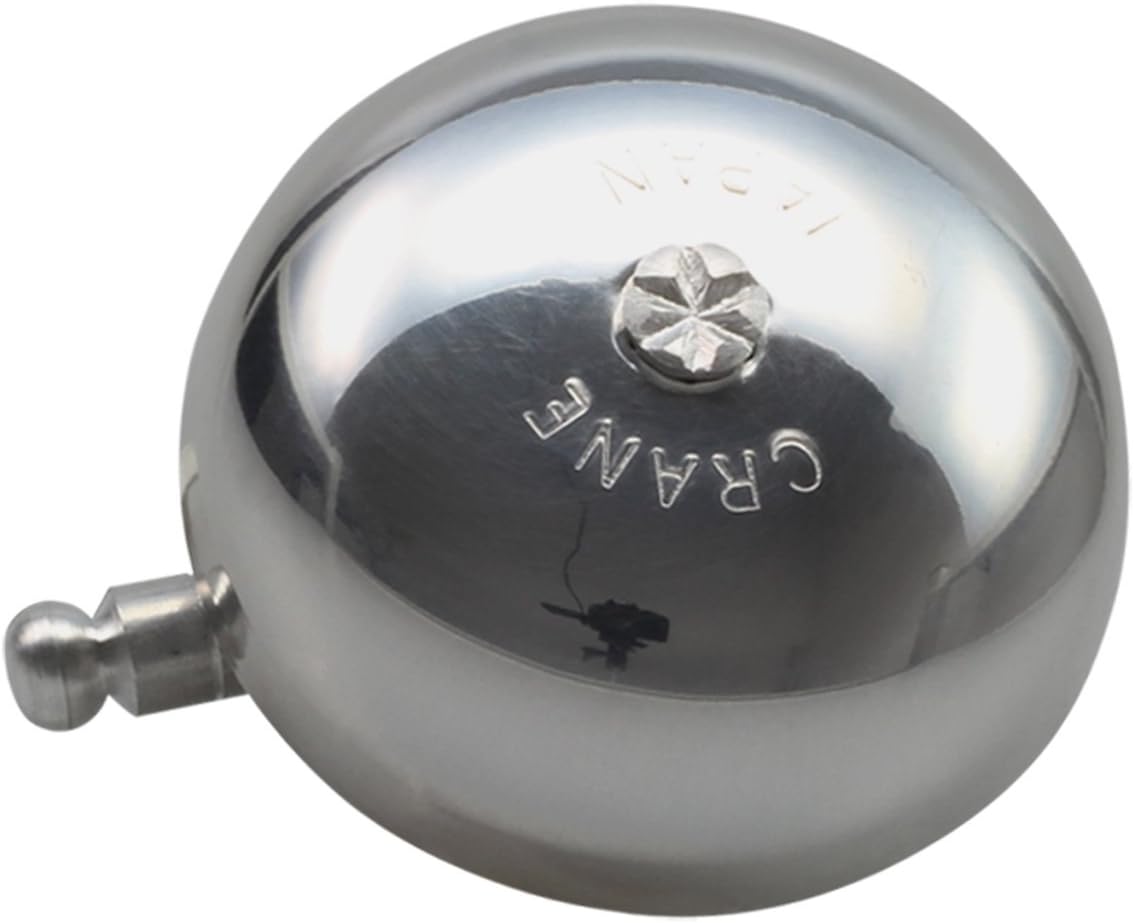 CRANE Bell Co. Unisex – Erwachsene Fahrradklingel Karen W Steel Band Mount