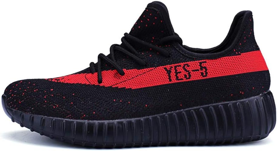 Womens Mens Lace Up Fashion Sneakers Lightweight Knitting Humman Running Shoes Walking Tennis Footwear