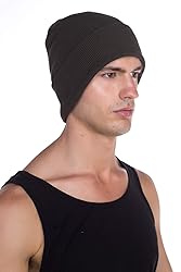 Top Level Unisex Cuffed Plain Skull Beanie Toboggan