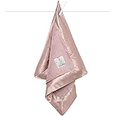 Little Giraffe Baby Blanket - Luxe Soft Blanket with Satin Trim - Baby Stroller Blanket - Newborn Baby Essentials & Baby Gifts - 17 x 17 - Dusty Pink