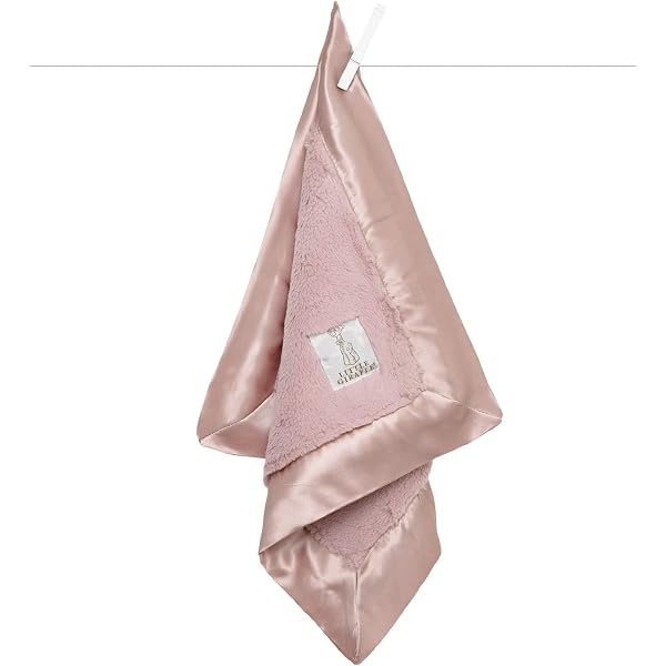 Little Giraffe Luxe Baby Blanket With Satin Trim - 14"x14" Ultra Soft Chenille Stroller Blanket - Perfect Baby Gift
