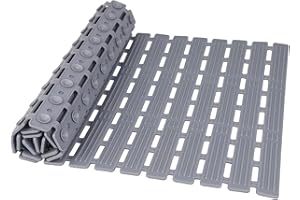 Shower Mat Non Slip, 27 x 16 in Bathtub Mats, Anti Slip Shower Mats for Walk-in Shower, Machine Washable Rubber Bath Mats wit