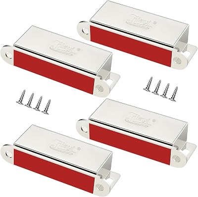 Jiayi Magnetic Door Catch 4 Pack Heavy Duty 30KG Stainless Steel Cabinet Latch