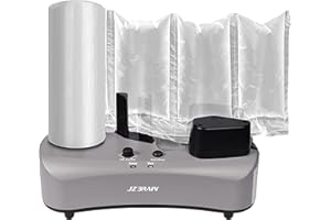 Air Cushion Machine - JZBRAIN YE300 Air Pillow Machine 110V Air Pillow Maker Business Inflatable Air Packaging System with Sealing Speed 7.2-9.8FT/min for Shipping + 100m Free Test Film (Grey)