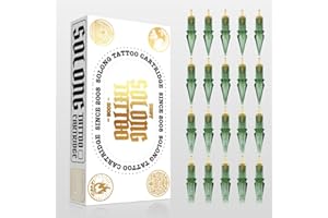 NAZZOR Tattoo Elite #10 Bugpin 7-Needle Round Liner Extra Long Taper Cartridges - 20-Pack, Compatible with All Tattoo Pens, Ideal for Fine and Precise Line Work(EN01S-20-1007RL-X)