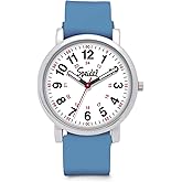 Speidel Original Scrub Watch™ for Nurse, Medical Professionals and Students – Various Medical Scrub Colors, Easy Read Dial, Military Time with Second Hand, Silicone Band, Water Resistant