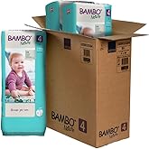 Bambo Nature Hypoallergenic Baby Diapers, Eco-Labeled Diapers, Enhanced Leakage Protection, Totally Chlorine-Free, Skin Friendly, and Super Absorbent - Size 4 (144 Count)