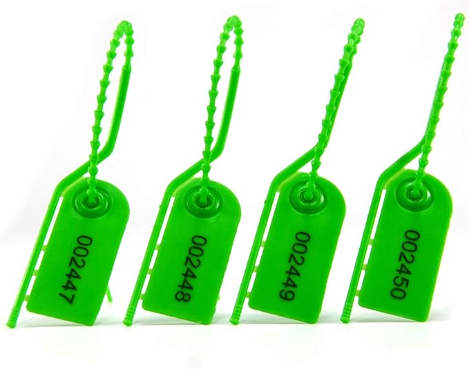 100 Security Tags Cable Ties Numbered Pull Tite Secure AntiTamper