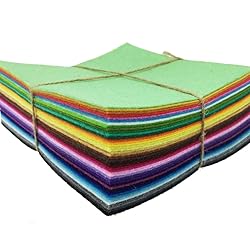 42pcs Felt Fabric Sheet Assorted Color Felt Pack