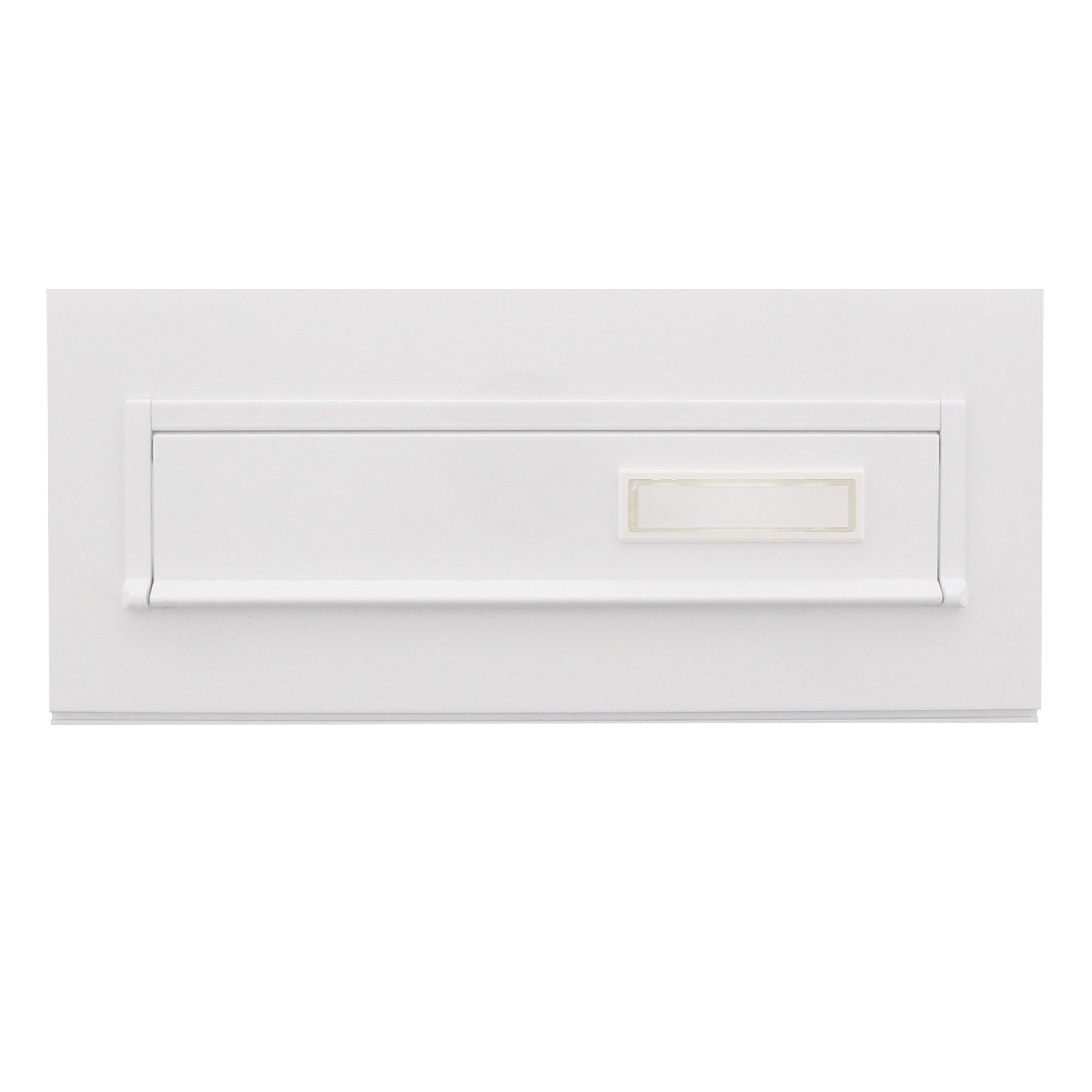 BURG-WÄCHTER, Letter Slot with Nameplate, Steel, Blende 794 W, White