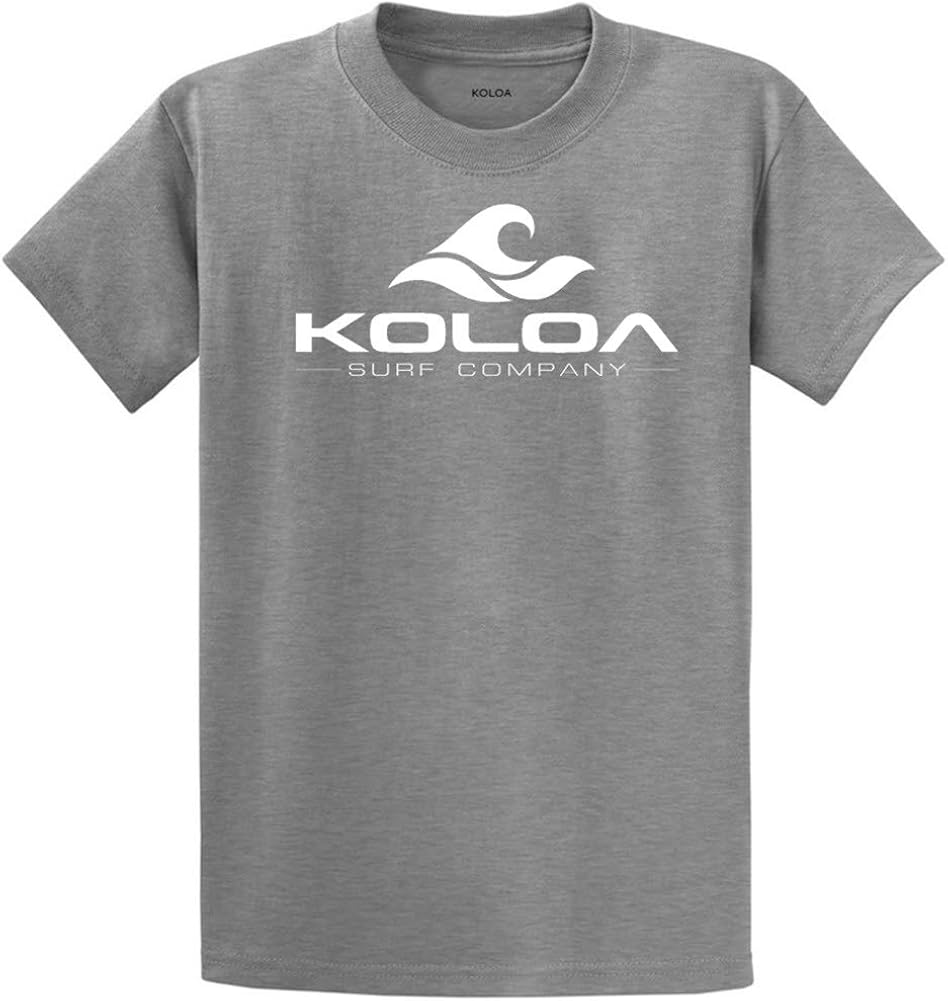 Koloa Surf Co Wave Logo 50/50 Cotton Poly Blend T-Shirts in Regular, Big & Tall