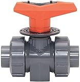 GF Piping Systems 1/2" PVC Metering Ball Valve, Standard Port
