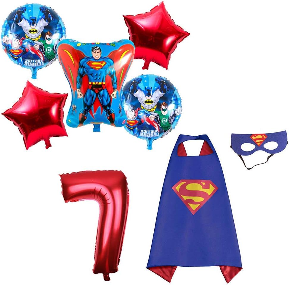 Amazon Com Cutetrees Super Hero Superman 7th Birthday Party