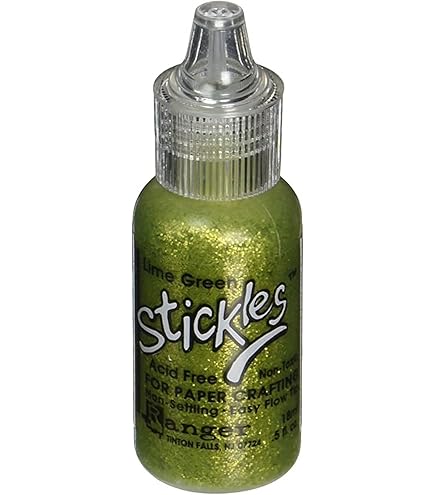 Ranger Stickles Glitter Glue 0.5 Oz - Cool Mint Sparkle For Crafts And Card Making