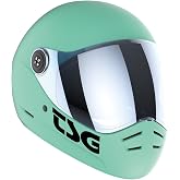 TSG - Pass 2.0 Full-face Premium Helmet w/Two Visors | Downhill Skateboarding, E-Skating, E-Onewheeling, Longboarding | Nose Ports, Air Flow Channels, Ear Slots, Adjustable Cheek Pads | ABS Hardshell