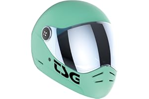 TSG - Pass 2.0 Full-face Premium Helmet w/Two Visors | Downhill Skateboarding, E-Skating, E-Onewheeling, Longboarding | Nose Ports, Air Flow Channels, Ear Slots, Adjustable Cheek Pads | ABS Hardshell