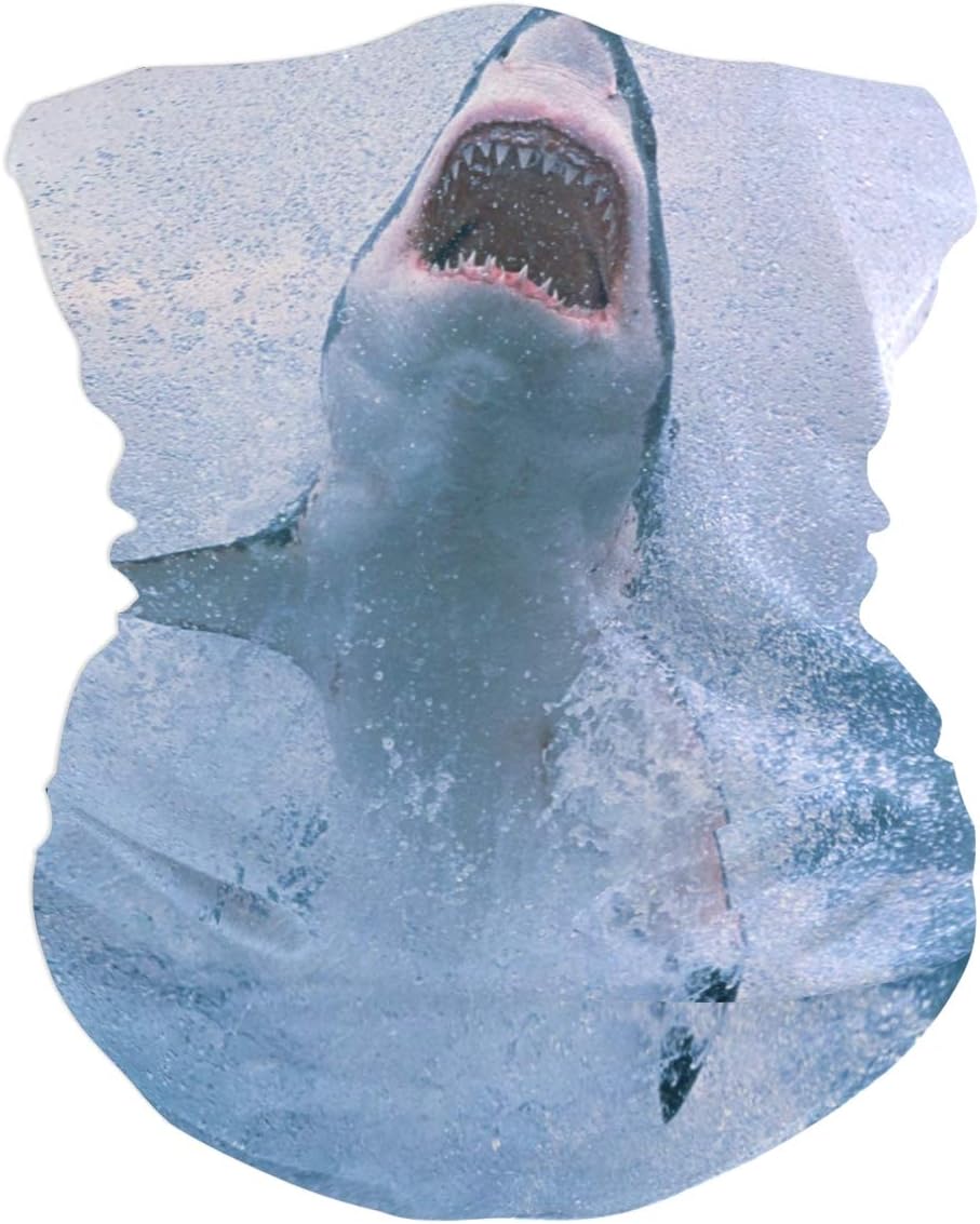 Love beautiful Shark Jump Face Mask UV Sun Mask Dust Wind Neck Gaiter Magic Bandana