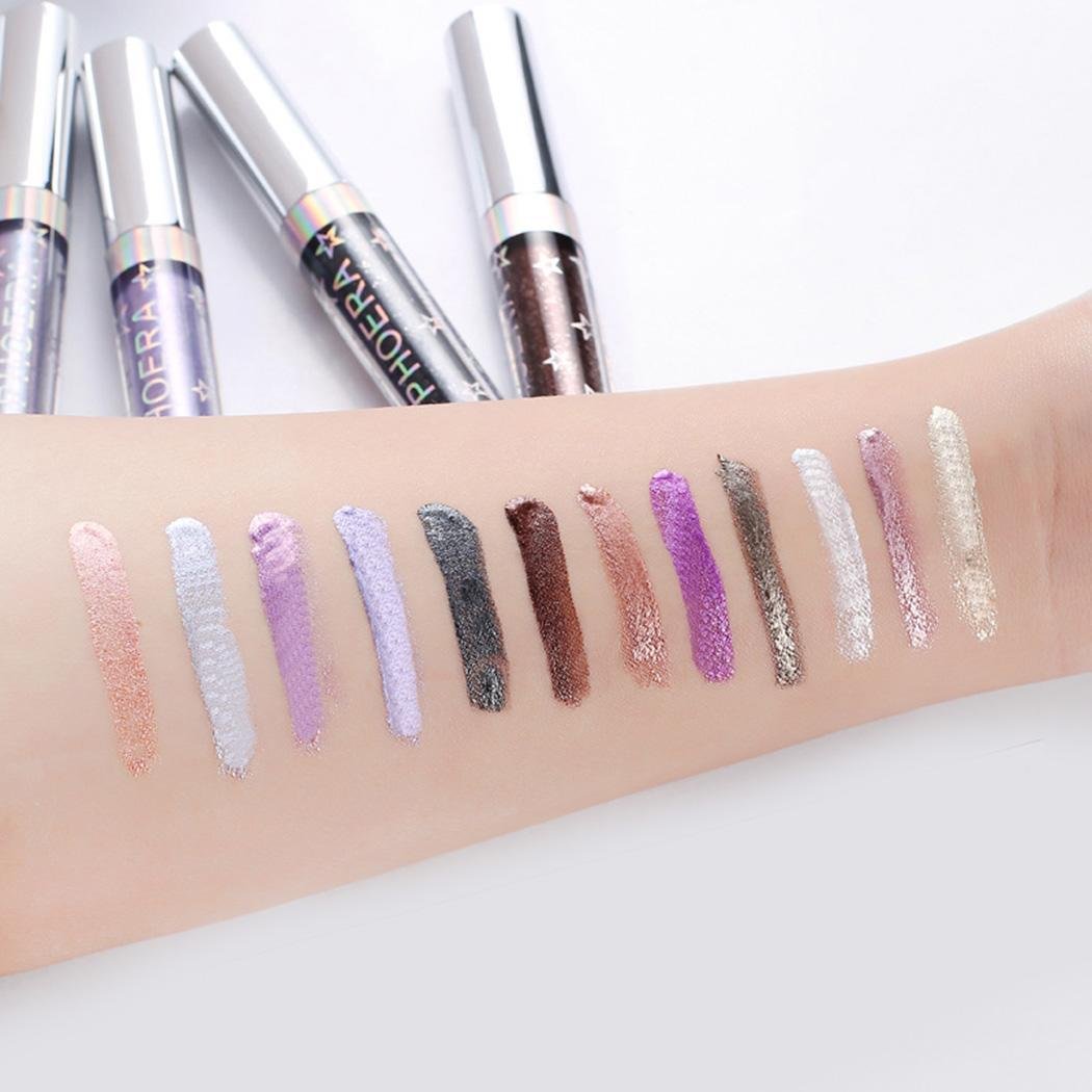 Caeasar Glitter Liquid Eyeshadow, Single Color Liquid Eye Shadow, Shimmer Liquid Eyeshadow, Eye Makeup Liquid Eyeshadows