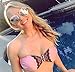 SojoS Super Lovers Polygon Round Cute Composite Two Tone Women Sunglasses SJ1016 With Black Frame/Gold Lens