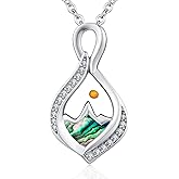 TANGPOET Dainty Mustard Seed Pendant Necklace for Women Girls S925 Sterling Silver Faith of A Mustard Seed Jewelry Your Faith Can Move Mountains Christian Gift for Her with 18"+2" Chain