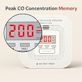 ZYTA Carbon Monoxide Detector CO Alarm with 10 Year Sealed Battery Figaro LCD view 5