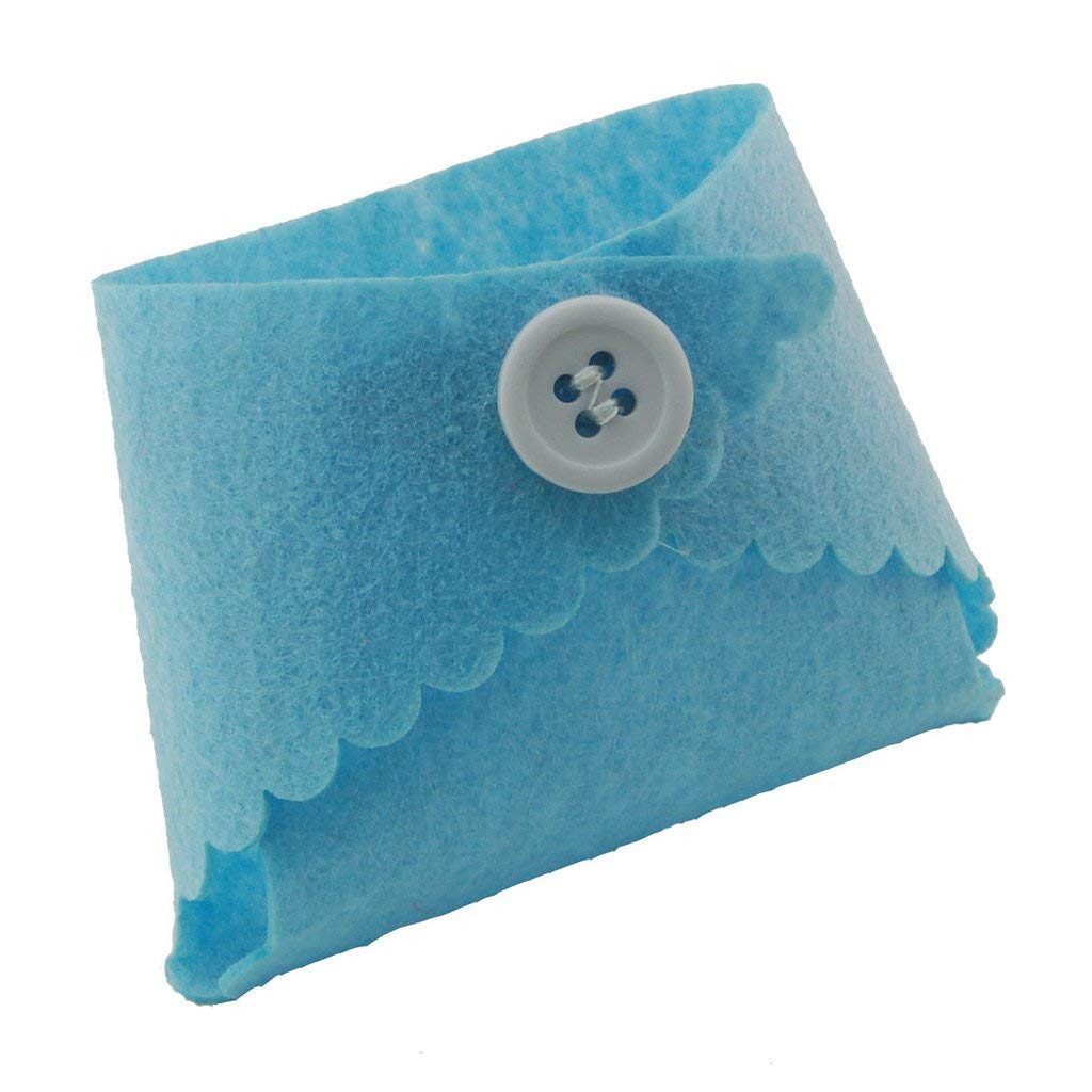 Summer-Ray 24pcs Mini Felt Diaper Baby Shower Favour Bags (Blue)