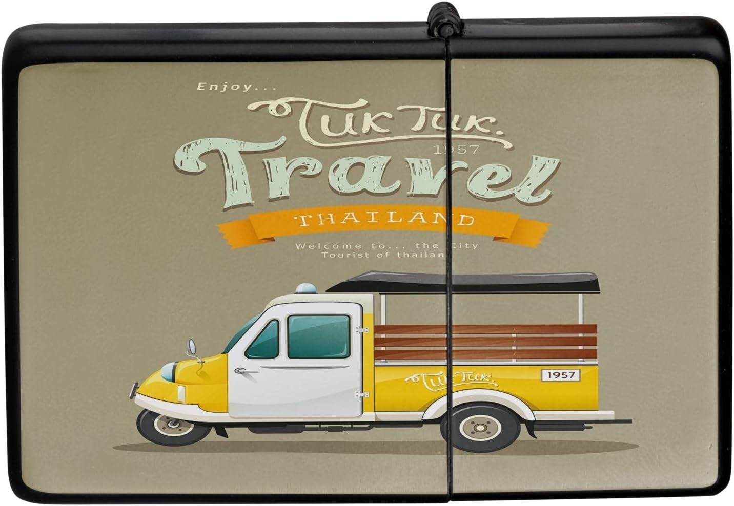 LEotiE SINCE 2004 Pocket Windproof Lighter Brushed Oil Refillable Tu Tuk Thailand