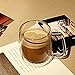 VARANO Double Wall Insulated Espresso Mug With Handle-Crystal Clear Cup For Tea, Coffee, Milk or Cold Drinks- Heat Resistant Layered Borosilicate Glass- Great Gift Thermal Mug