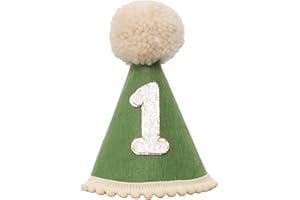 Ereniko Boho 1st Birthday Hat Decorations for Baby Girls Boys Handmade Natural Outfit First Birthday Party Hat