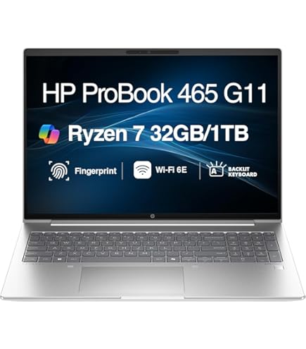 Amazon.com: HP ProBook 16? WUXGA 1920 x 1200 Laptop AMD Ryzen
