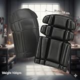 WrightFits Knee Pad Inserts for Work Pants - Lightweight Foam, Non-Slip Fit for view 3