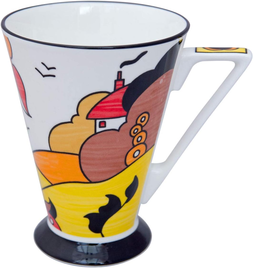 Delightful Art Deco Style Fine Bone China Mug from the Chris Rogers