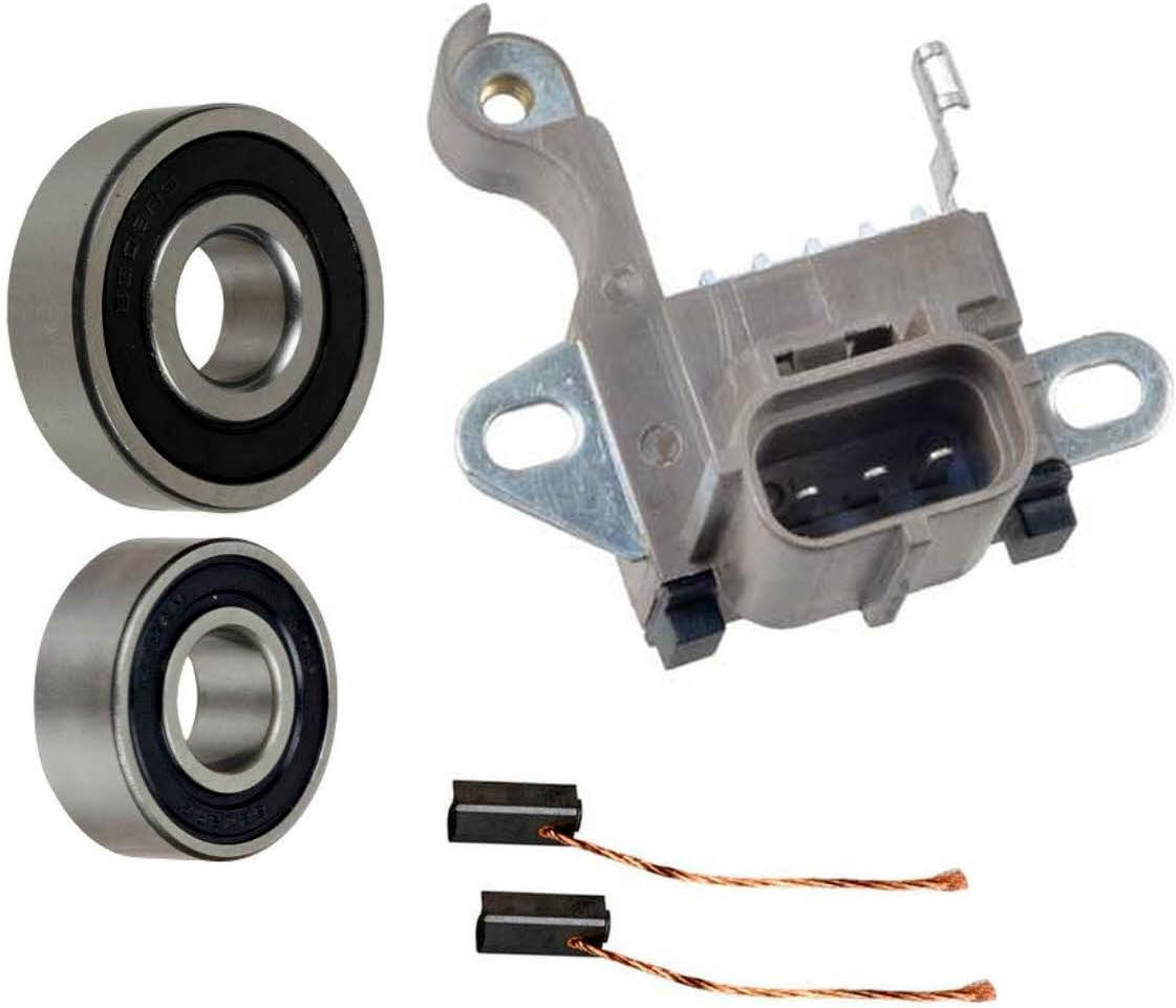 Alternator Rebuild Kit; Voltage Regulator with Brushes
